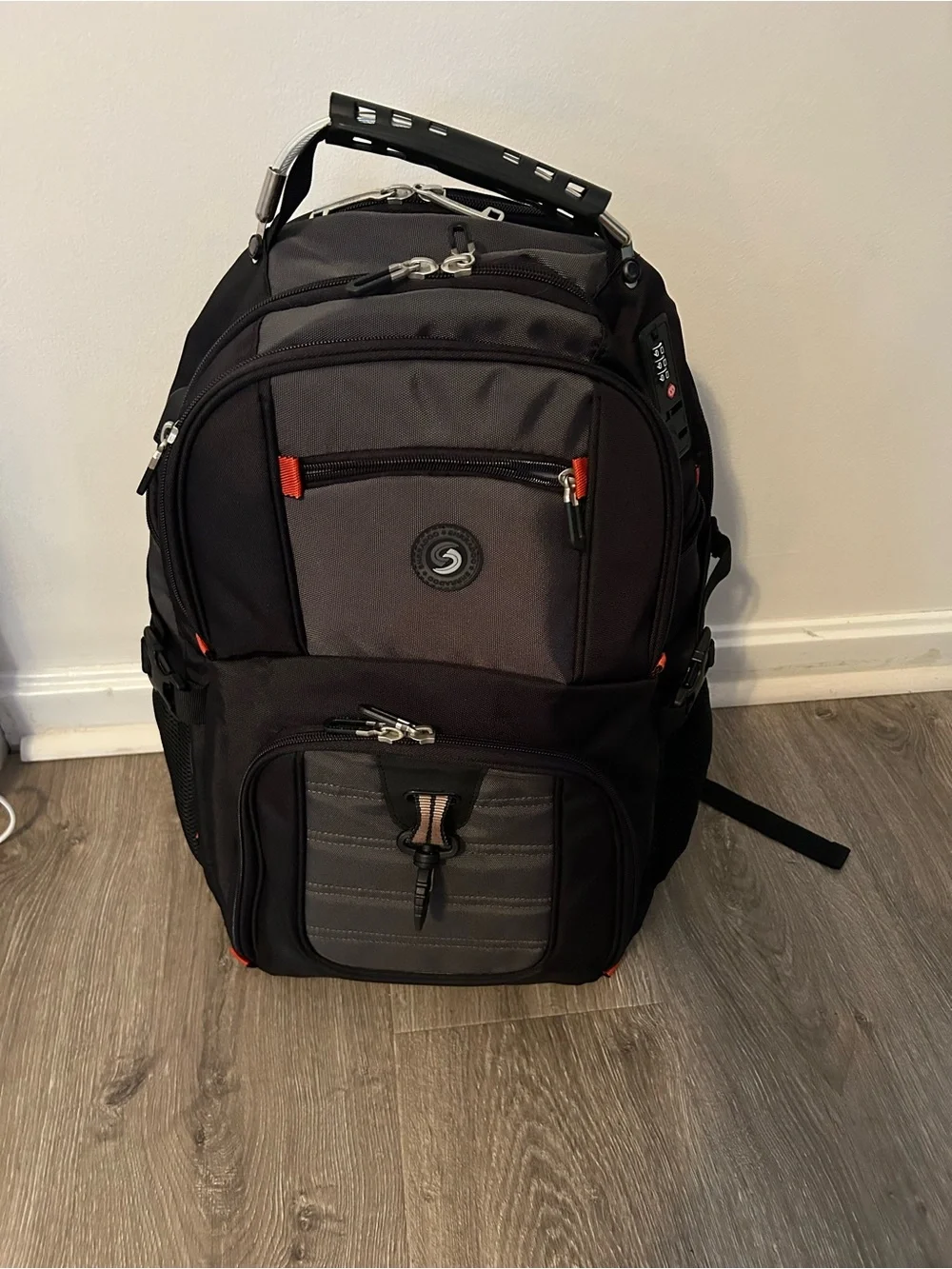 Black and Gray Travel Backpack - Unbranded Men's Laptop Bag